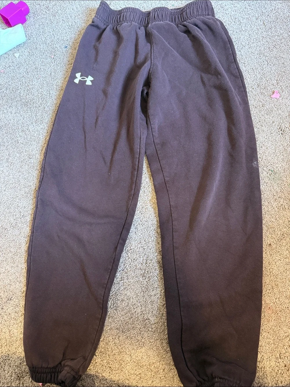 Under Armour Brown Men's Athletic Joggers with Logo